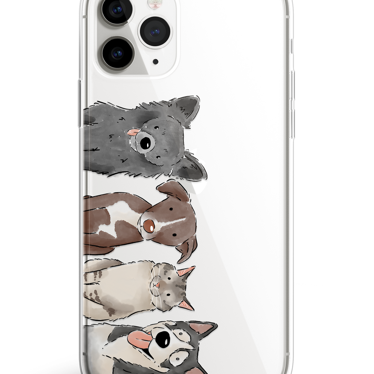 Watercolour Four Pet phone case