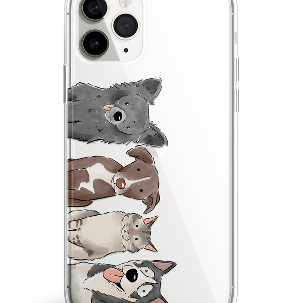 Watercolour Four Pet phone case