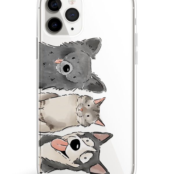 Watercolour Three Pet phone case