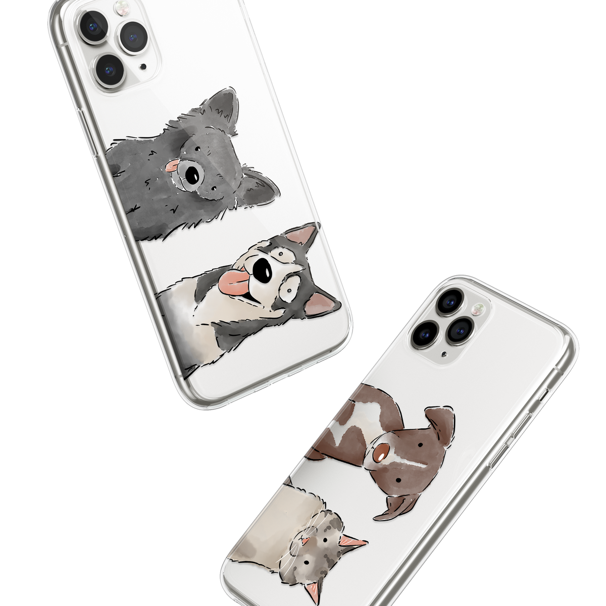 Watercolour Four Pet phone case