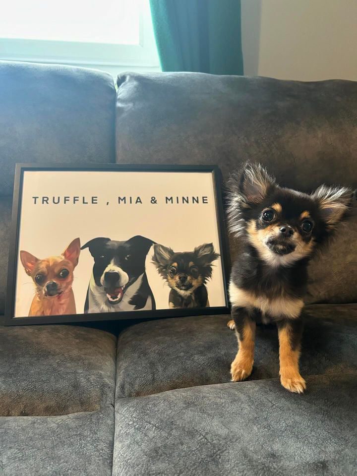 Three Pet Custom Pawtrait